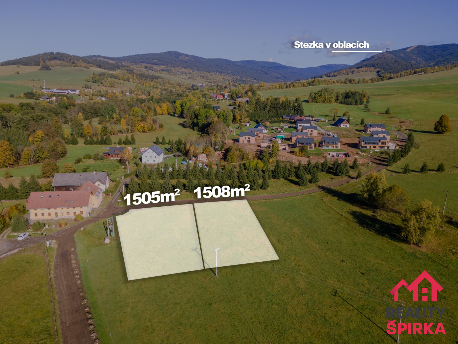 Prodej stavebního pozemku 3013 m2, Dolní Morava - Velká Morava