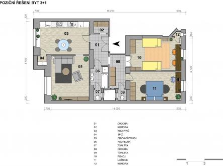  | Prodej bytu, 3+1, 110 m²