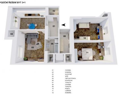   | Prodej bytu, 3+1, 110 m²