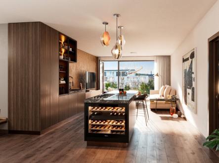 8_cam E2_vyhlad do atria_final B | Prodej bytu, 3+kk, 102 m²