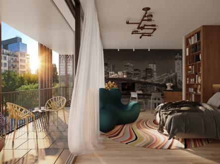 cam_int_A322_FINAL | Prodej bytu, 1+kk, 42 m²