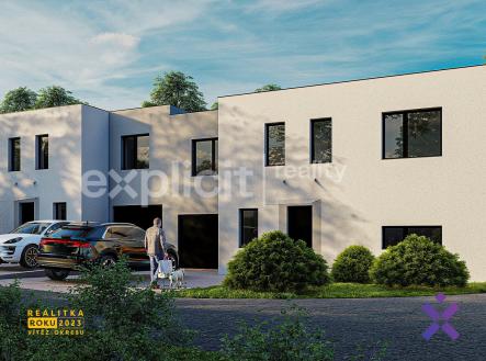 Řadové domy vizualizace exteriér 3 | Prodej - dům/vila, 193 m²