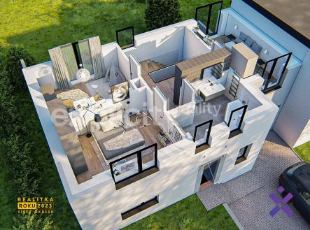 Vizualizace rozložení 1.patro 2 | Prodej - dům/vila, 194 m²