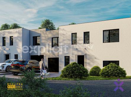 Řadové domy vizualizace exteriér 3 | Prodej - dům/vila, 194 m²