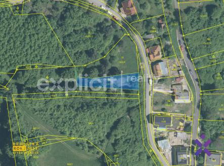 Mensi pozemek katastralni foto | Prodej - pozemek pro bydlení, 588 m²