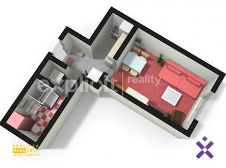 1kk3D_03 | Pronájem bytu, 1+kk, 28 m²