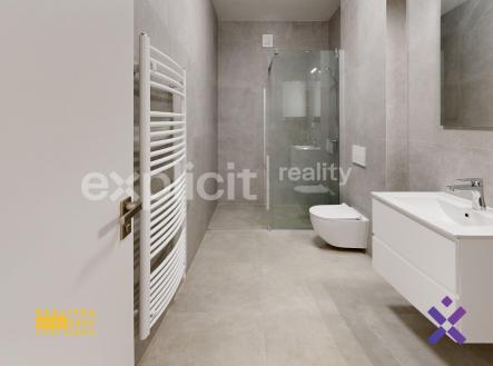 Elektricka-857-Zlin-323-m-Koupelna | Pronájem bytu, 1+kk, 33 m²
