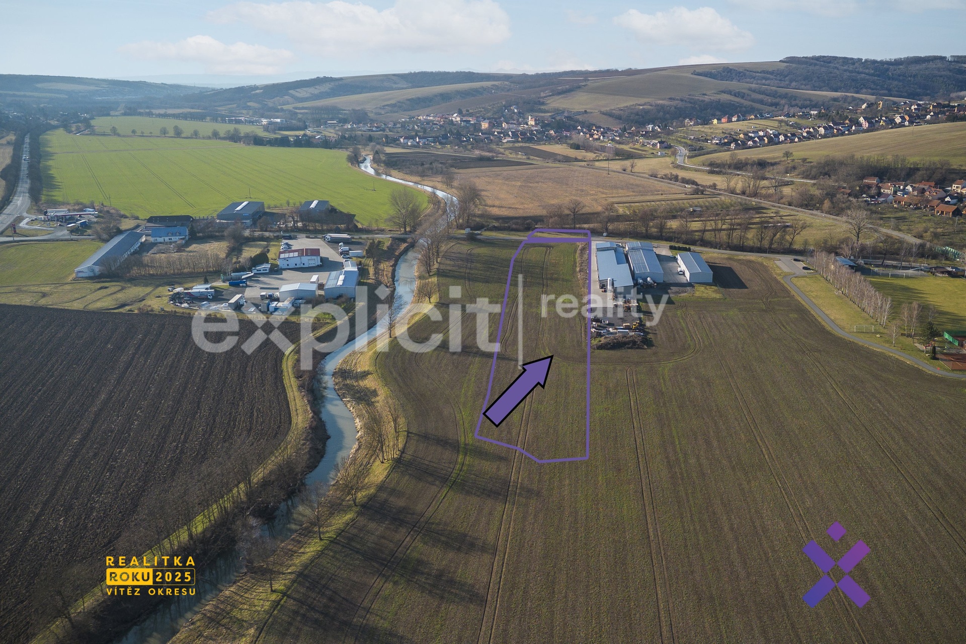 Prodej komerčního pozemku 11 640 m², Drslavice, okres Uherské Hradiště