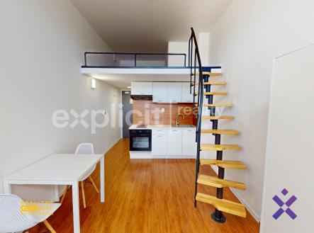Pronájem ateliéru 1+kk, 29 m² - Zlín (Loft) | Pronájem bytu, 1+kk, 29 m²