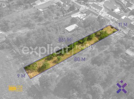 Filip Hladiš - realitní makléř - Prodej stavebního pozemku 861 m², Újezdec | Prodej - pozemek pro bydlení, 861 m²