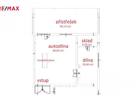 rozložení prostor ... | Pronájem - skladovací prostor, 193 m²