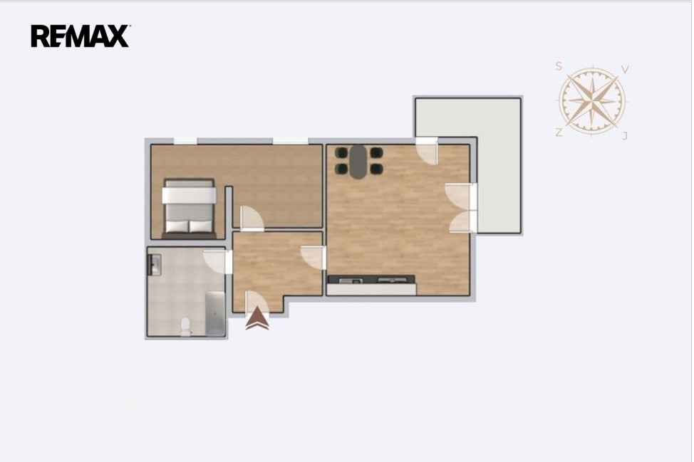 dispoziční rozložení bytu ...