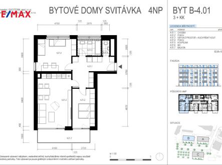 pudorys-4-01.png | Prodej bytu, 3+kk, 82 m²