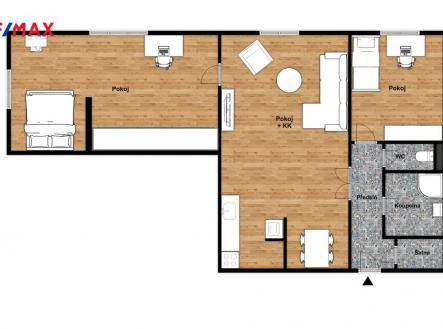Pronájem bytu, 3+kk, 93 m²