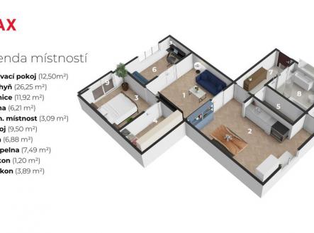 3d-kyjevska-2-002.jpg | Prodej bytu, 3+1, 89 m²