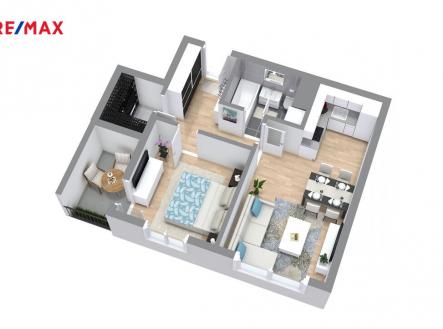 floorplan-letterhead-010824-1c-floor-3d-floor-plan.jpg | Pronájem bytu, 2+kk, 53 m²