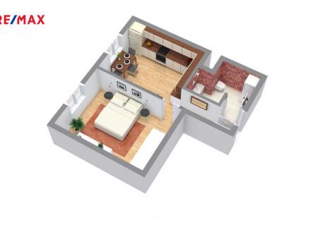 floorplan-letterhead-241024-1-floor-3d-floor-plan.jpg | Pronájem bytu, 2+kk, 40 m²