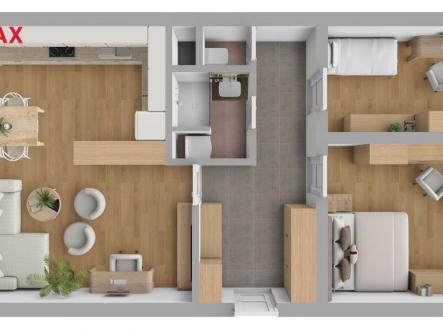 půdorys | Prodej bytu, 3+kk, 63 m²