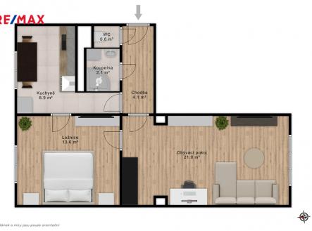 Prodej bytu, 2+1, 52 m² obrázek