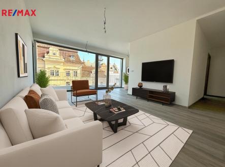 obývací pokoj | Pronájem bytu, 4+kk, 100 m²