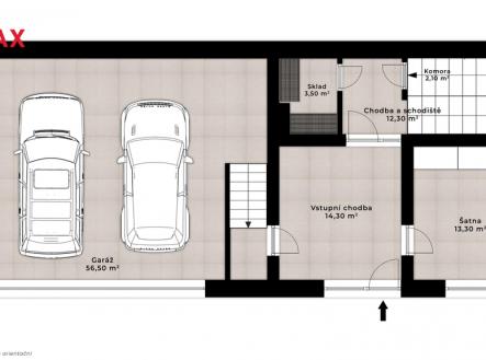 h2-suteren-2d-pudorys.jpg | Prodej - pozemek pro bydlení, 969 m²