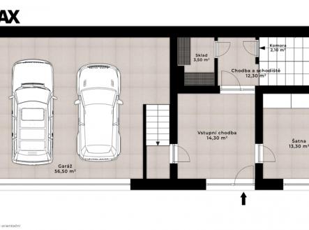 h2-suteren-2d-pudorys.jpg | Prodej - pozemek pro bydlení, 969 m²
