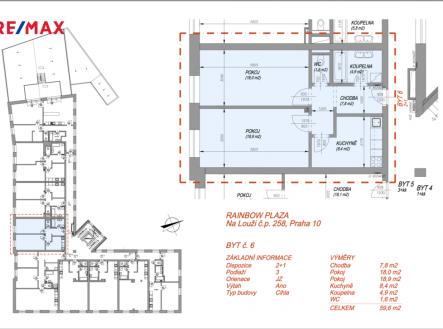 layout6.png | Pronájem bytu, 2+1, 59 m²