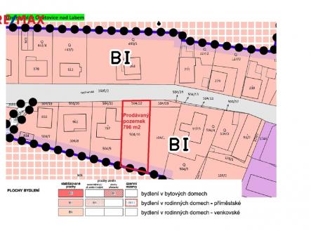 Územní plán | Prodej - pozemek pro bydlení, 796 m²