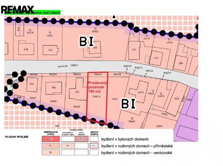 Územní plán | Prodej - pozemek pro bydlení, 796 m²