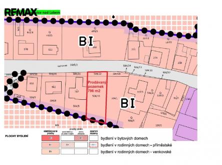 Územní plán | Prodej - pozemek pro bydlení, 796 m²