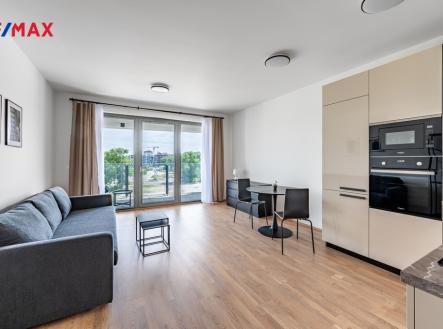 Obývací pokoj | Pronájem bytu, 1+kk, 42 m²