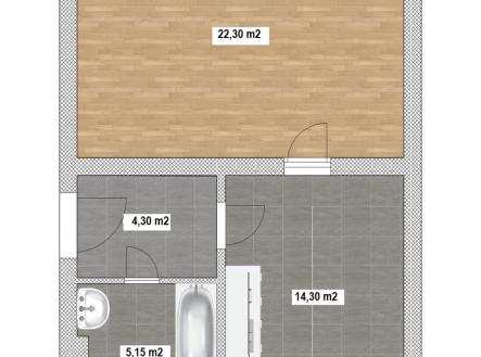 pudorys.jpg | Prodej bytu, 1+1, 52 m²