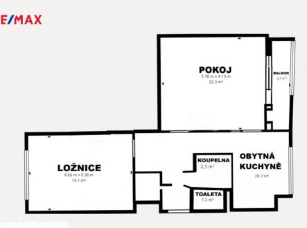 pudorys.png | Prodej bytu, 2+1, 64 m²