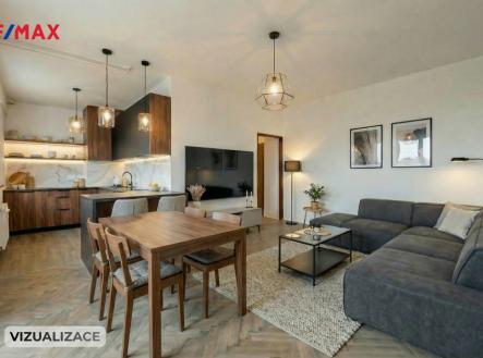 obyvaci-pokoj-vizualizace.png | Prodej bytu, 3+kk, 58 m²