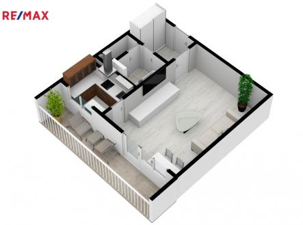 pudorys-3d-m.jpg | Prodej bytu, 1+kk, 35 m²