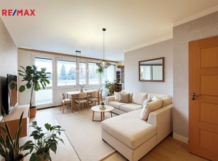 Vizualizace možného budoucího stavu obývacího pokoje | Prodej bytu, 3+kk, 85 m²