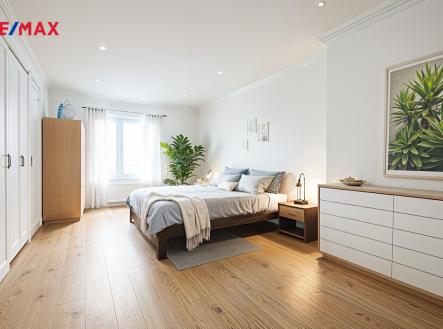 Vizualizace možného budoucího stavu - ložnice/ dětský pokoj | Prodej bytu, 3+kk, 96 m²