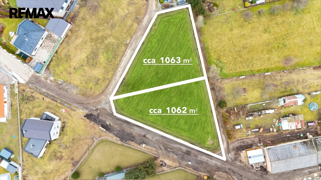 Plánované rozdělení pozemků