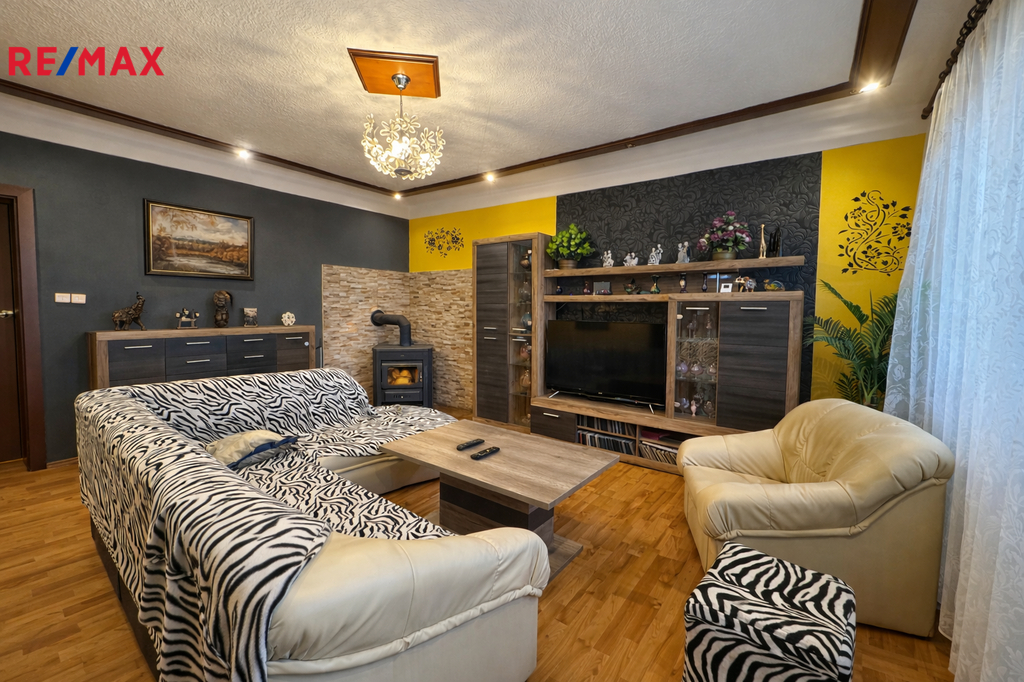 Obývací pokoj v patře domu