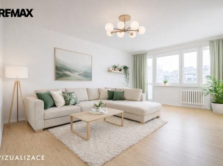 vizualizace-obyvaci-pokoj-1.png | Prodej bytu, 3+1, 88 m²