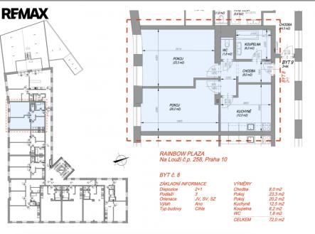 8-layout.png | Pronájem bytu, 2+1, 72 m²