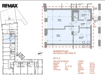 8-layout.png | Pronájem bytu, 2+1, 72 m²