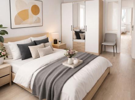 minimalist-bedroom-with-modern-accents.png | Prodej bytu, 3+kk, 50 m²