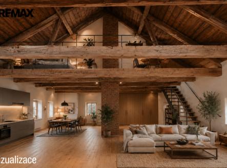 Vizualizace větší půdy | Prodej bytu, atypický, 191 m²