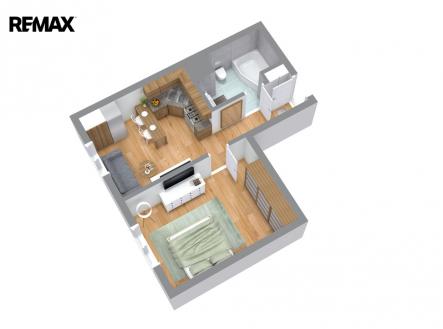 floorplan-letterhead-230924-1-floor-3d-floor-plan.jpg | Pronájem bytu, 1+1, 42 m²