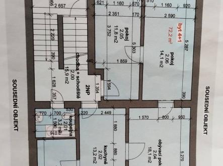 Prodej bytu, 4+1, 72 m²