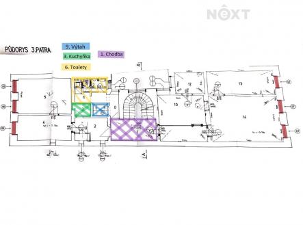 Pronájem - kanceláře, 144 m²