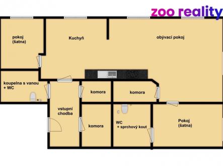 pudorys-2d.jpg | Prodej bytu, 3+kk, 67 m²