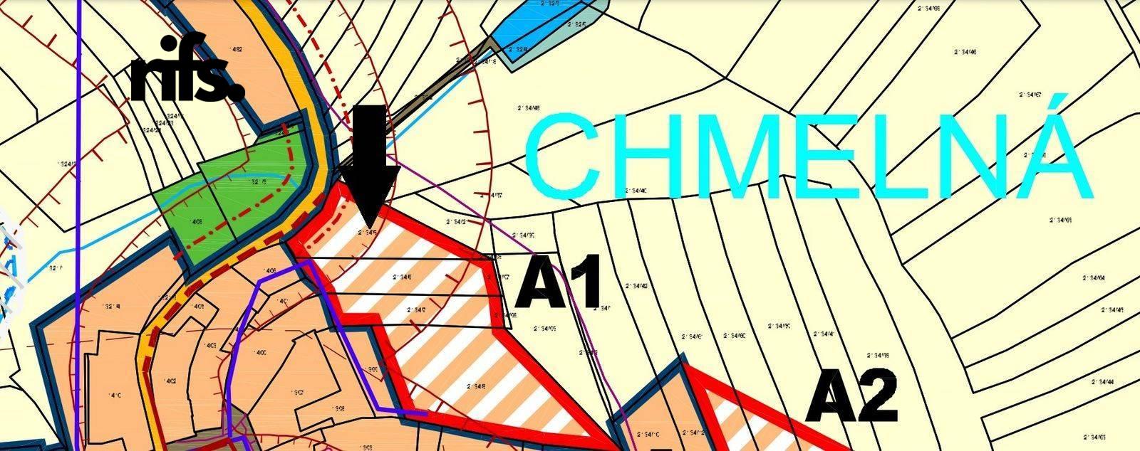 Prodej pozemek Bydlení, 1 843㎡|Český Krumlov, Jihočeský kraj, Křemže, 38203