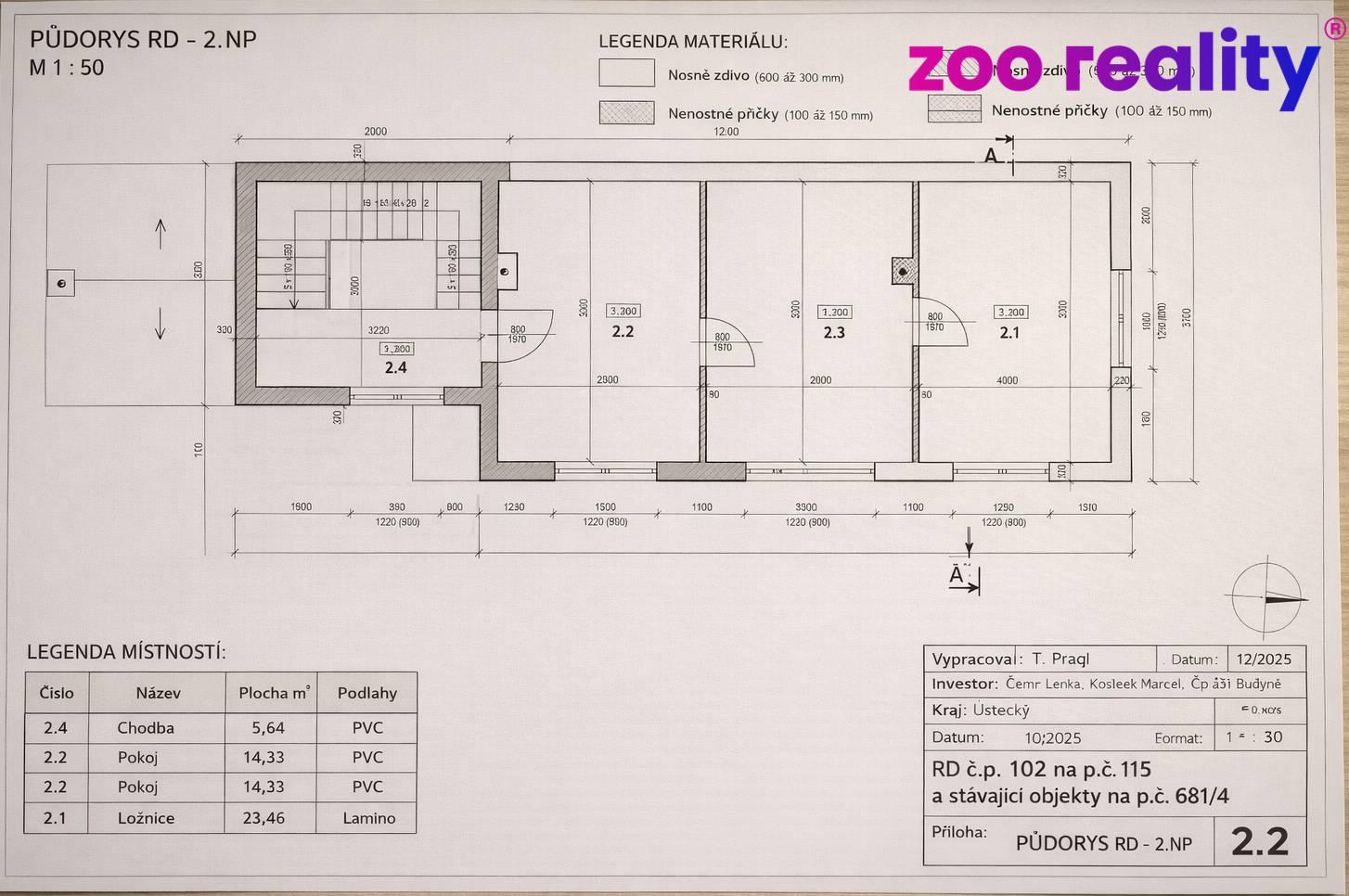 Prodej dům Vícegeneracní dům, 152㎡|Ústecký kraj, Litoměřice, Radovesice, 102, 41002